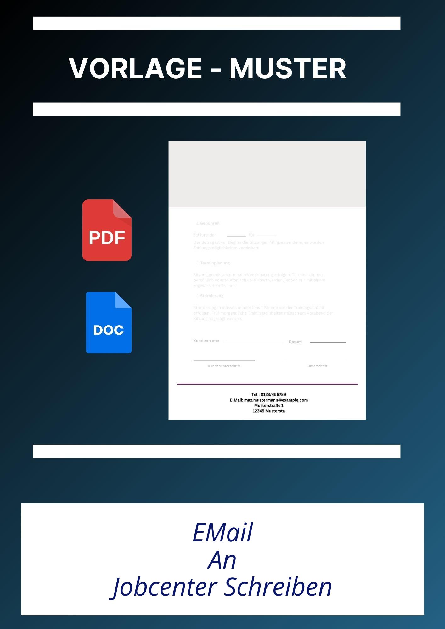 E-Mail An Jobcenter Schreiben